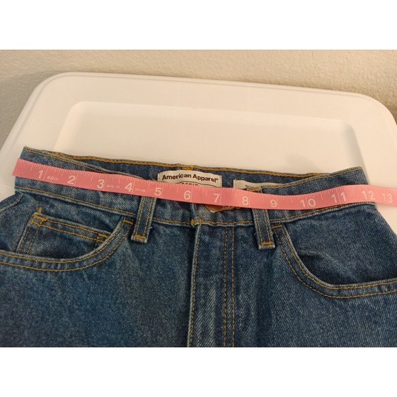 Nwt Women's American Apparel The High Waist Jean Medium Wash Size 24 - Picture 10 of 11